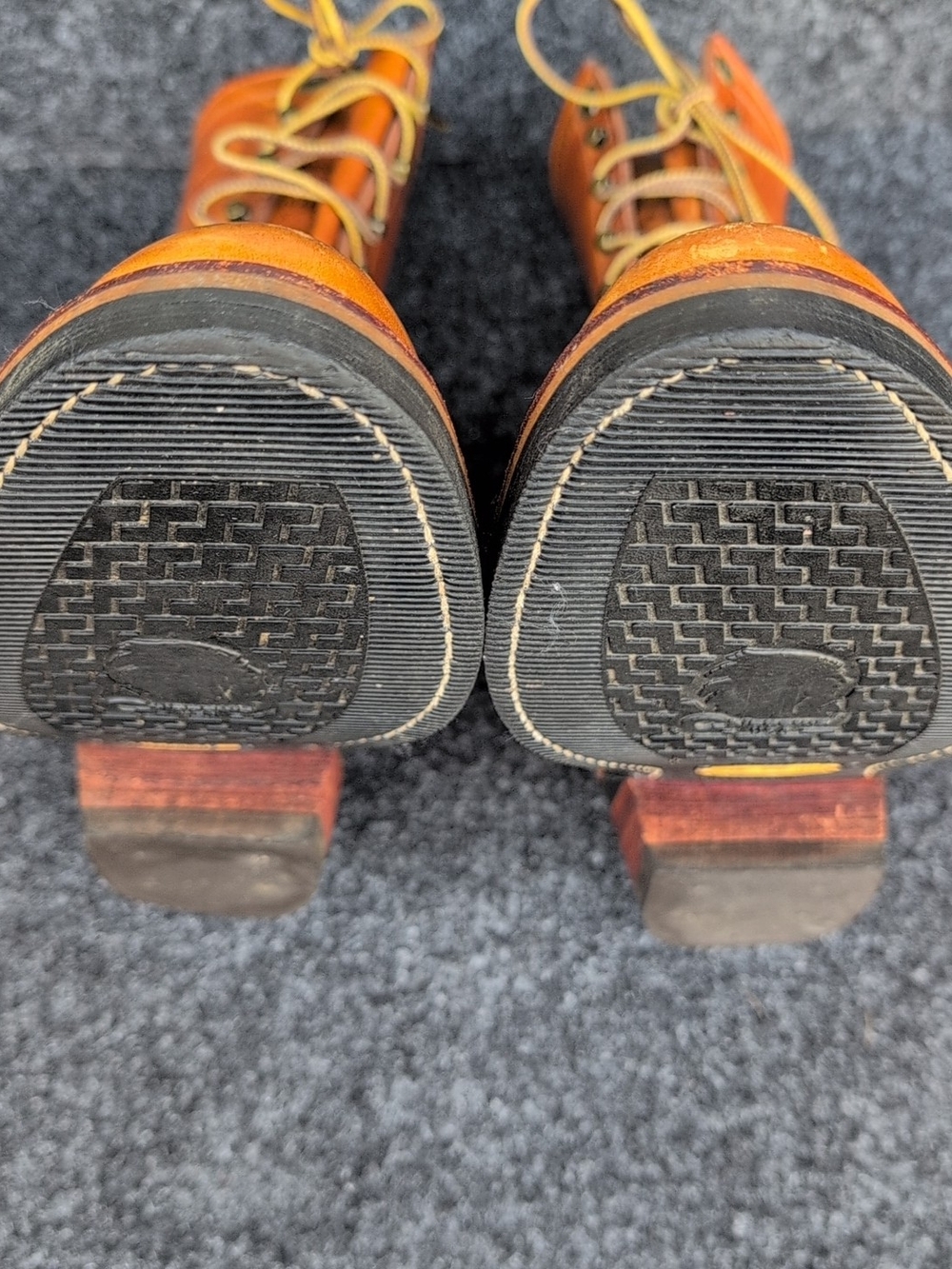 Vtg Chippewa Midwestern Packer Boots Mens 9.5D Brown Leather Logger Workwear USA - Picture 11 of 16